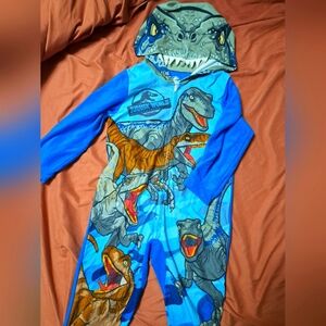 Jurassic World  Kids One Piece Fleece Pajamas - Size 6